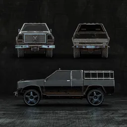 Armored Off-Road Pickup Truck