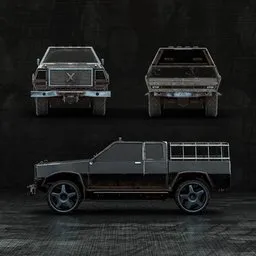 Armored Off-Road Pickup Truck