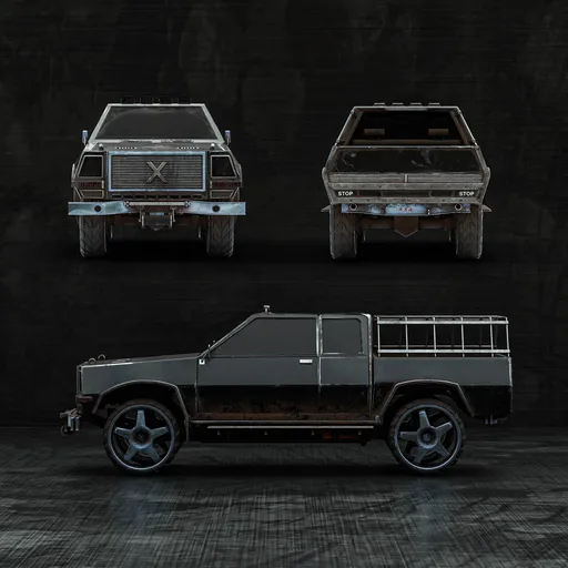 Armored Off-Road Pickup Truck