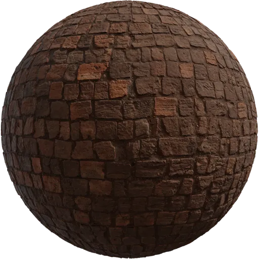 Worn Brick Floor