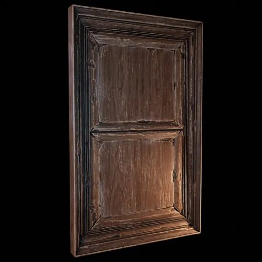 Detailed 3D wooden ceiling panel model, textured for realistic rendering, compatible with Blender.