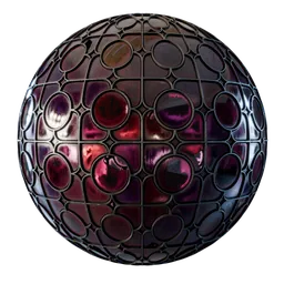 Colored Glass Old Window