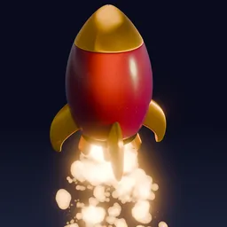 Cute rocket
