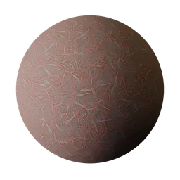 Stylized Dark Rust Autumn Grass
