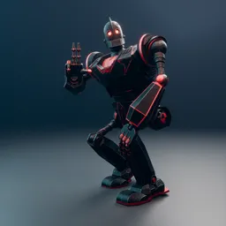 Old Iron Giant Robot Full Rig