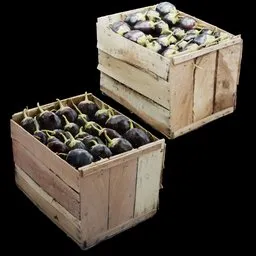 Fresh Eggplant Crate