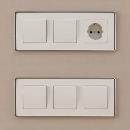 Set switch & socket Simon 82