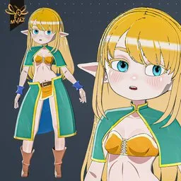 Zelda Inspired Elf Anime Style