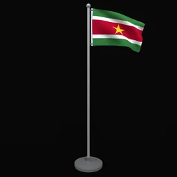 Animated Flag of Suriname
