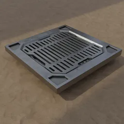 Sci-Fi Geometric Vent Panel