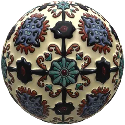 Cream Cross Talavera Tile