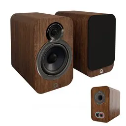 Highly detailed Blender 3D model of wooden speaker with customizable color and removable cover, ideal for audio equipment visualization.