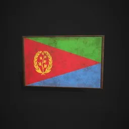 Eritrea Flag Picture Frame