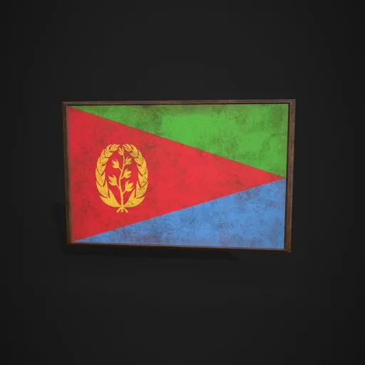 Eritrea Flag Picture Frame