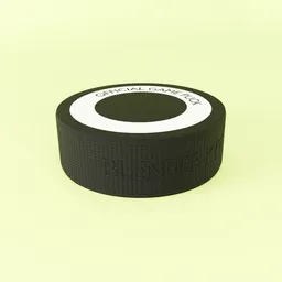 Realistic Ice Hockey Puck