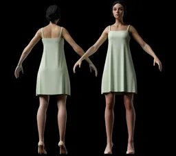 Minimalist Midi Slip Dress