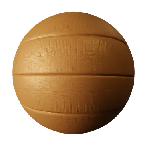 High-resolution orange sawn wood PBR material for 3D rendering in Blender, with detailed textures and displacement mapping.