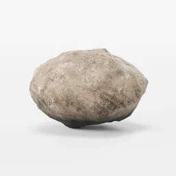 "Highly detailed boulder 3D model for Blender 3D, textured from a high poly mesh and baked for reduced poly count. Perfect for creating realistic landscapes and environments. Category: Environment Elements."