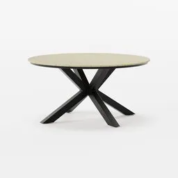 Round coffee table