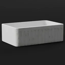 White Ceramic Planter