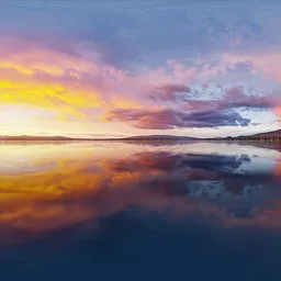 Golden Lake Sunset HDRI