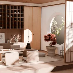 Japanese Tea Room Interior