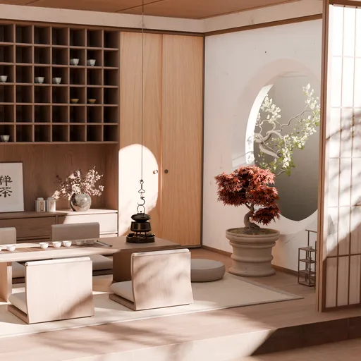 Japanese Tea Room Interior