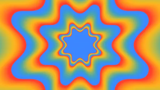 Psychedelic Star Tunnel Vibrant Waves