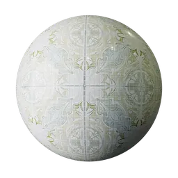 Moroccan Bloom Tile Olive