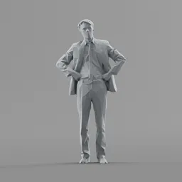 Lowpoly Male Standing