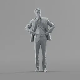 Lowpoly Male Standing