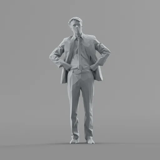 Lowpoly Male Standing