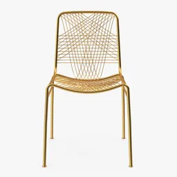 Golden Wire Chair
