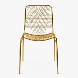 Golden Wire Chair