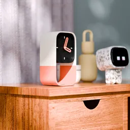 Modern Desk Clock Mockup