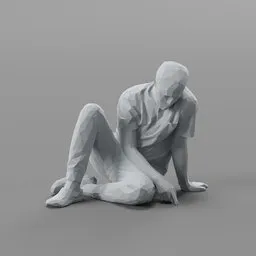 Guy sitting on the ground