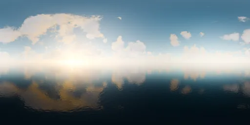 Bright Cloudy Sky Sunset