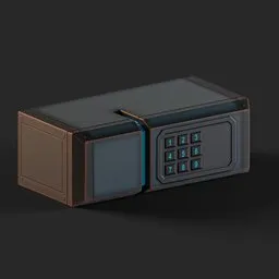 Stylized Sci-Fi Safe Box