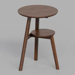 2-Tier Round Side Table