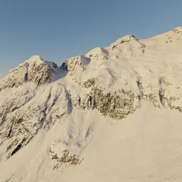 Snow Mountain Side Photoscan