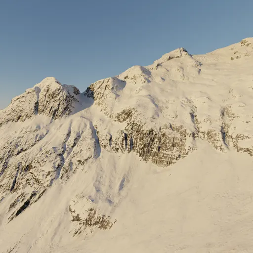 Snow Mountain Side Photoscan | Terrains models | Blendkit