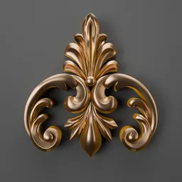 Detailed classic 3D ornament model for enhancing architectural renderings and Blender 3D projects.