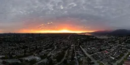 City Dramatic Sunset Sky