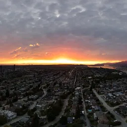 City Dramatic Sunset Sky