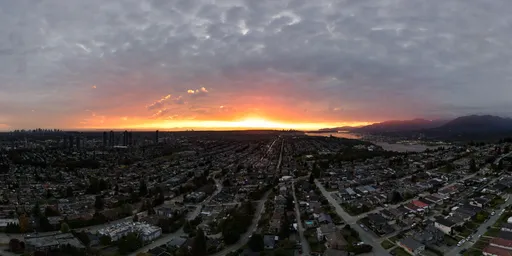 City Dramatic Sunset Sky