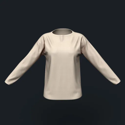 Waffle Knit Boat Neck Long Sleeve Shirt