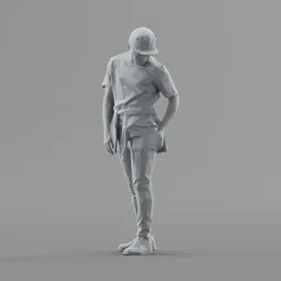 Lowpoly Male Standing