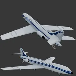 Jet Airliner Sud Aviation Caravelle