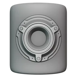 Detailed 3D sculpting brush effect for mechanical textures in Blender, AM Hardsurface Detail 107.