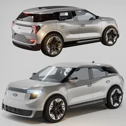 Electric Ford Explorer 2024 Rigged